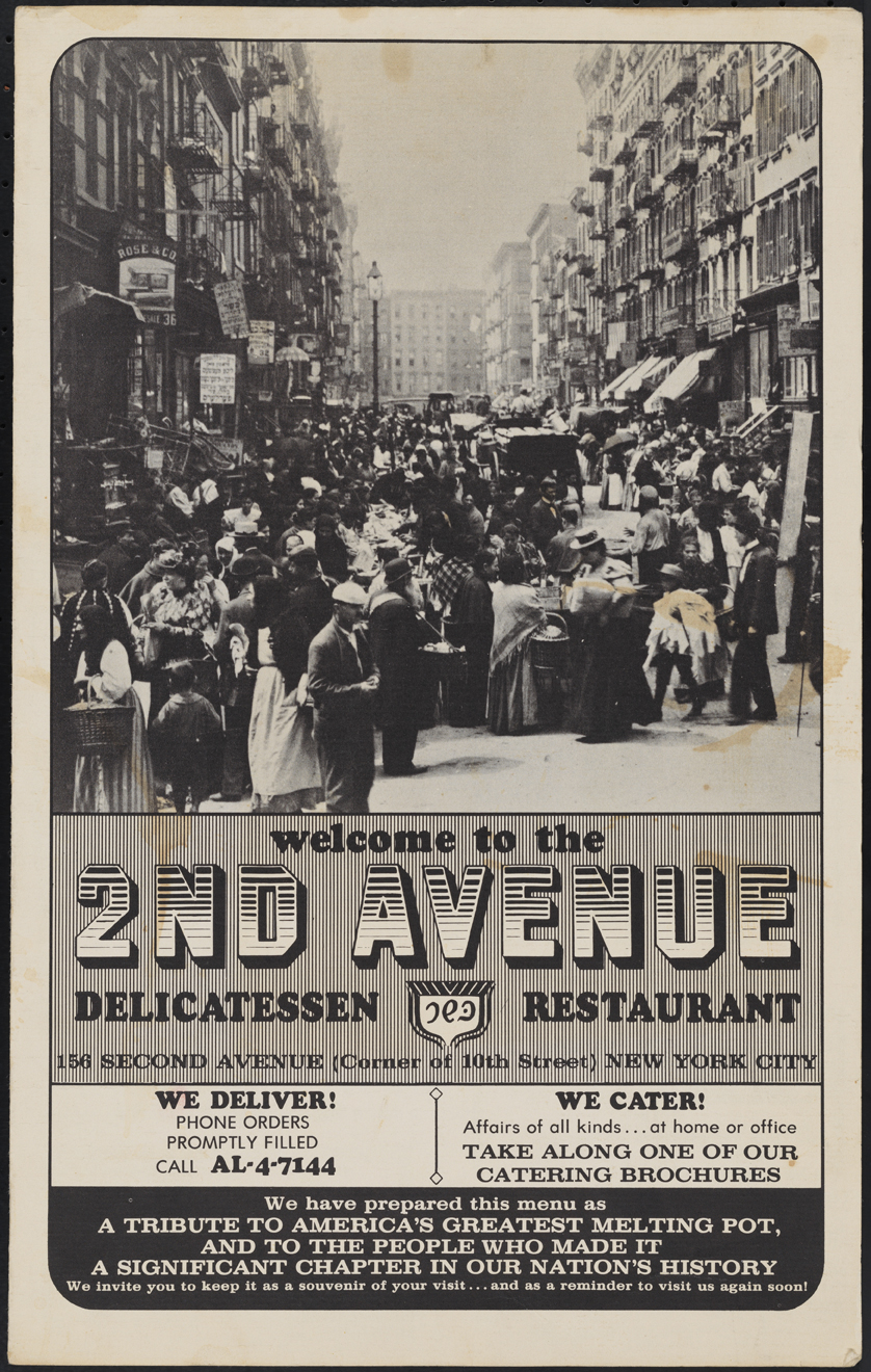 2nd Avenue Delicatessen and Restaurant. 1968. Museum of the City of New York. F2014.18.1