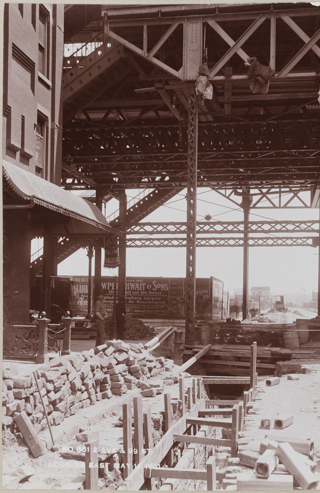 Manhattan Railway Company. 2 Ave & 99 St Looking East, 1901. Museum of the City of New York, F2012.53.127C