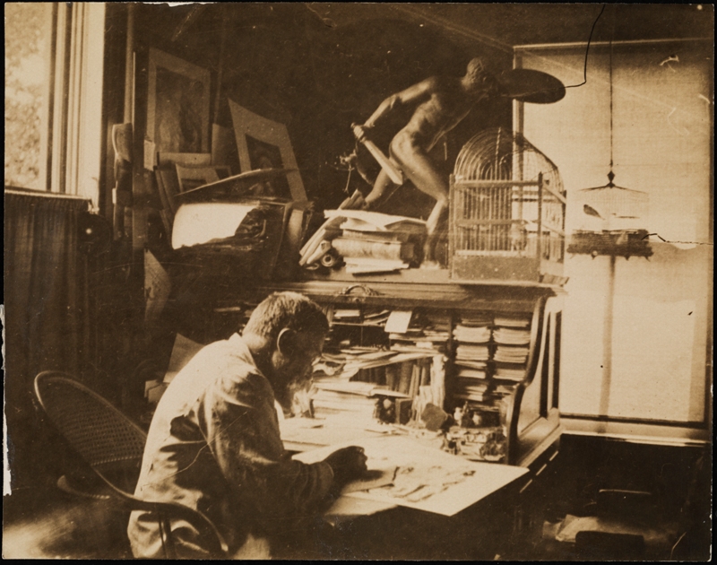 Unknown. Thomas Nast at his Desk. ca. 1880. Museum of the City of New York. 99.124.1