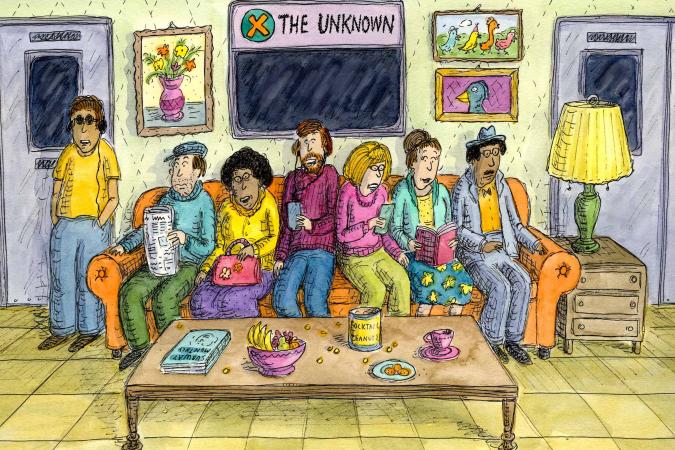Subway Sofa cartoon by Roz Chast