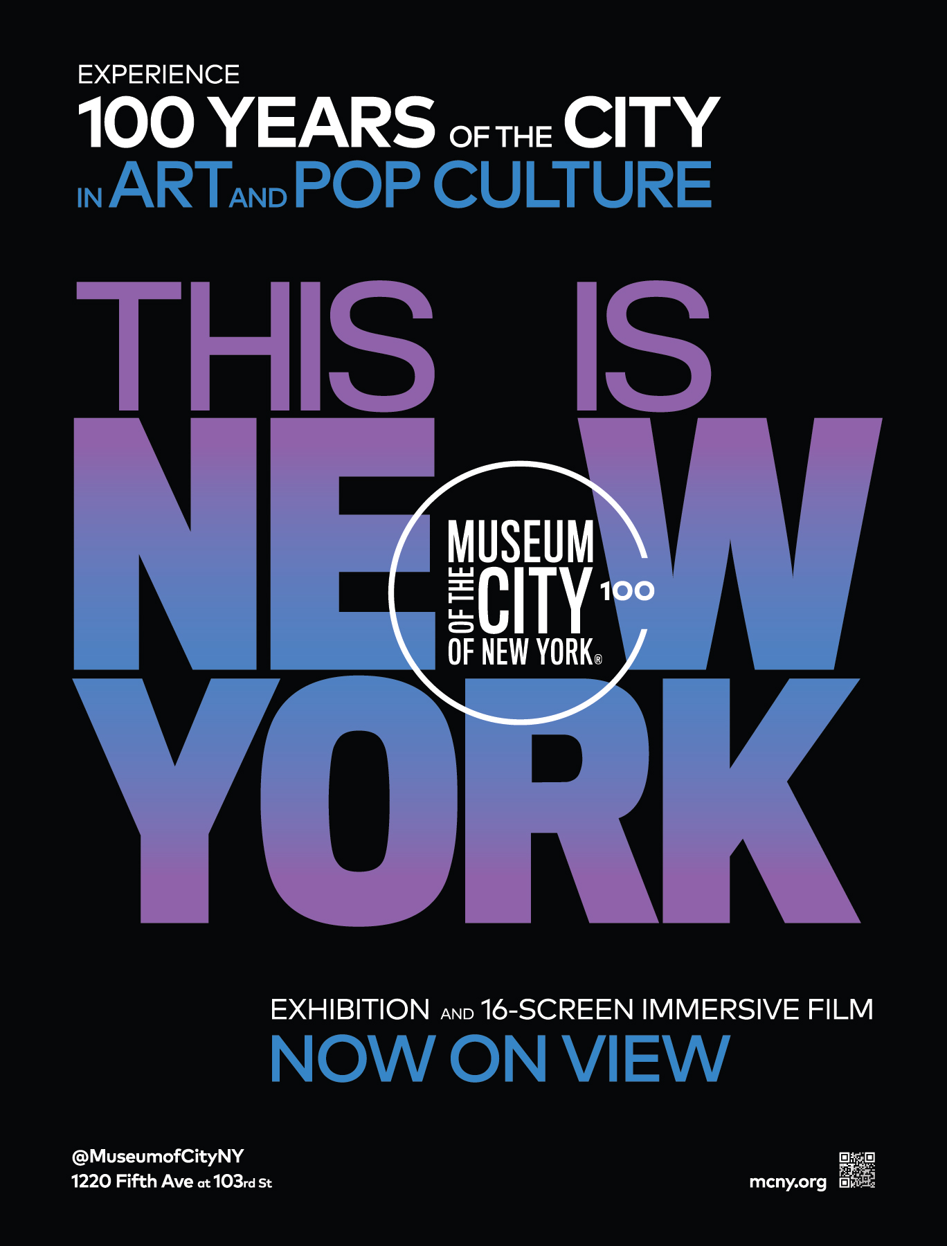 Wild Posting poster created for the exhibition "This Is New York" 