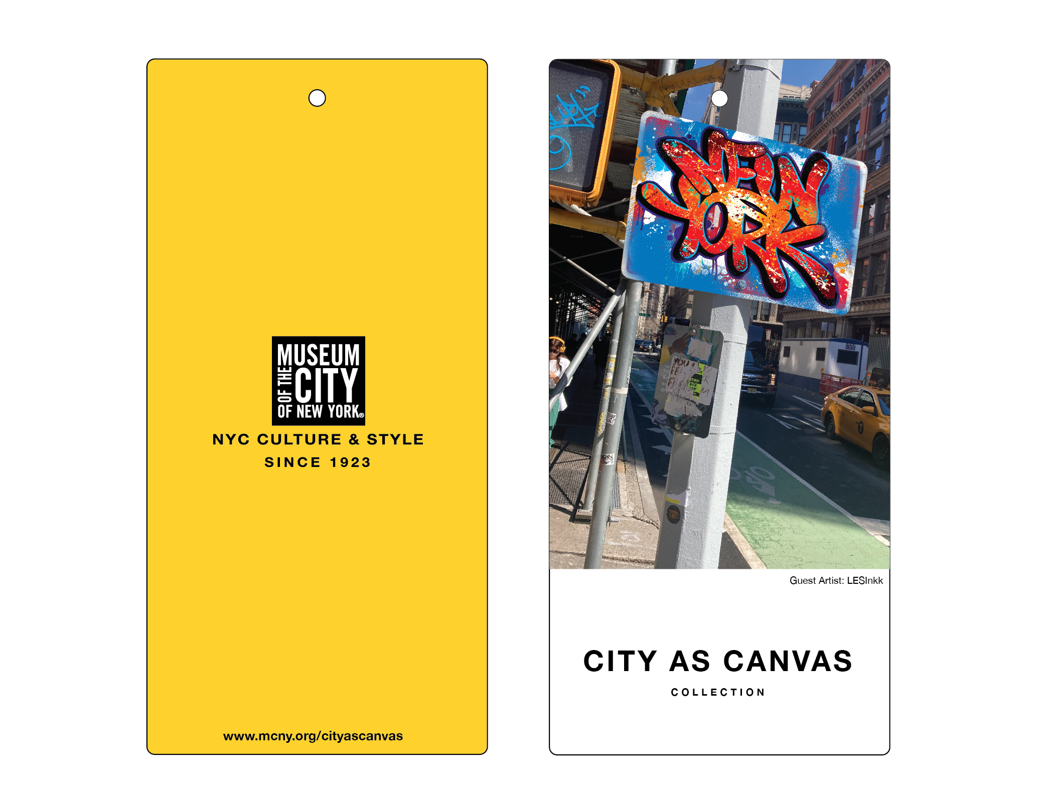 Graphic design tags that read City As Canvas.