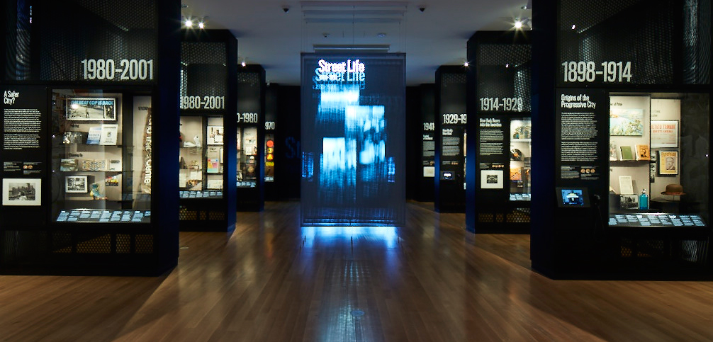 View of the World City gallery at the Museum of the City of New York.