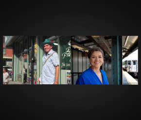 Photo Collage of Manny Vega (left) and Sonia Manzano (Righ)