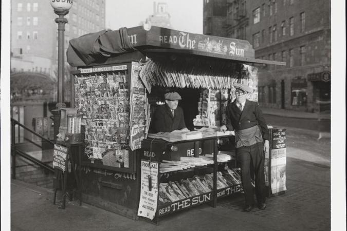 A newstand