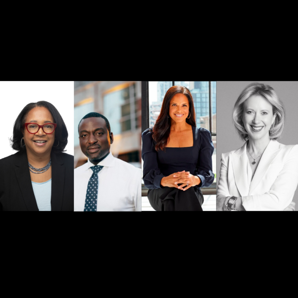 Headshots of Christina Swarn, Yusef Salaam,Soledad O’Brien, and Lucy Lang