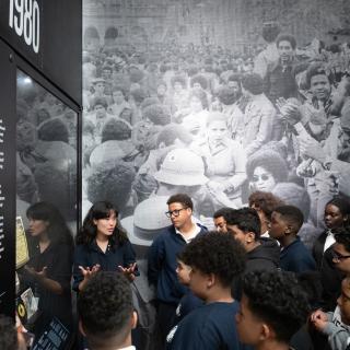 A group of students on a tour of NY at Its Core