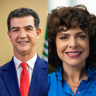 (Left) Ydanis Rodriguez, (Right) Samantha Liebman